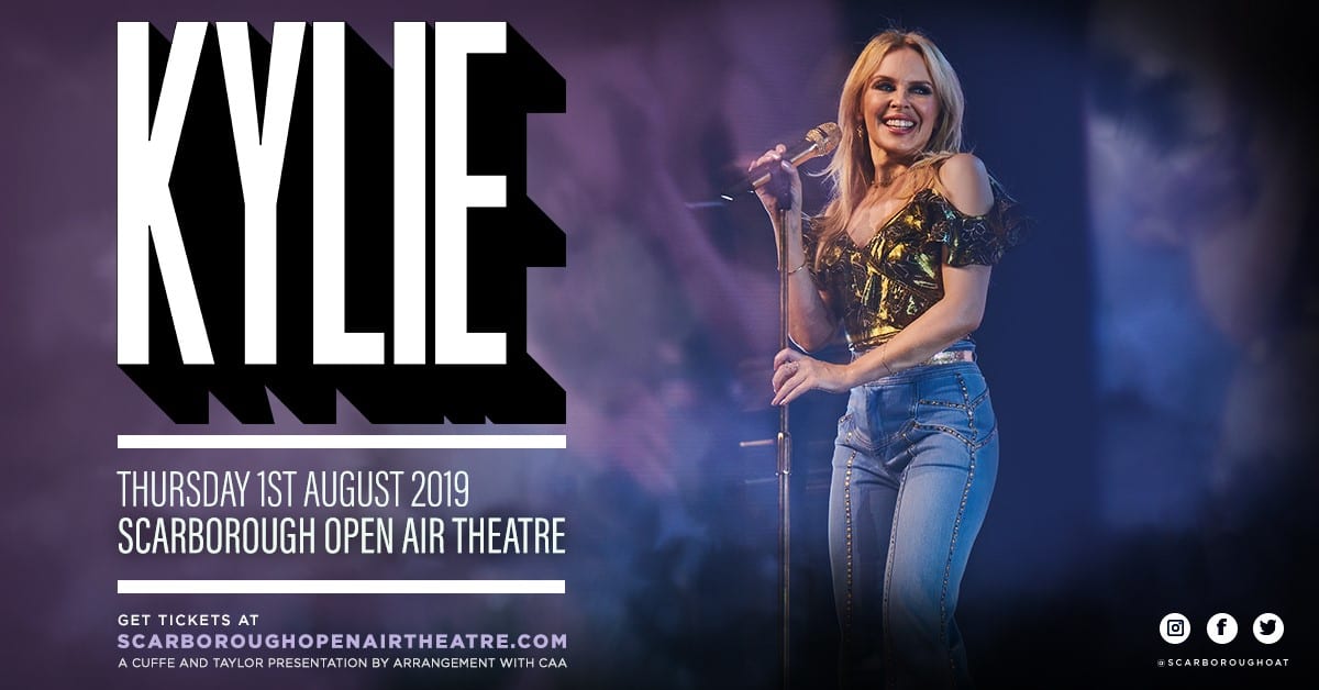 KYLIE MINOGUE UNVEILED AS SCARBOROUGH OPEN AIR THEATRE’S FIRST 2019 HEADLINER