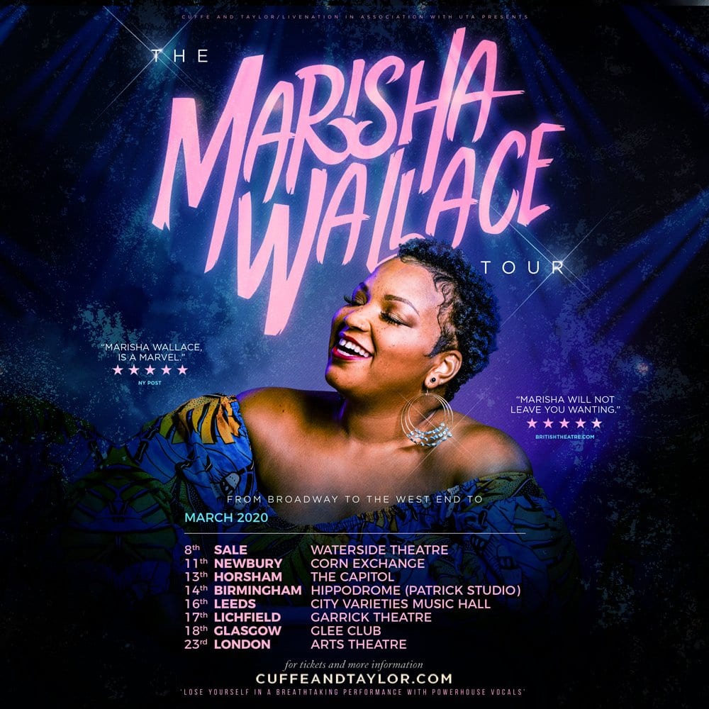 WEST END ‘MARVEL’ MARISHA WALLACE HEADS OUT ON DEBUT UK TOUR
