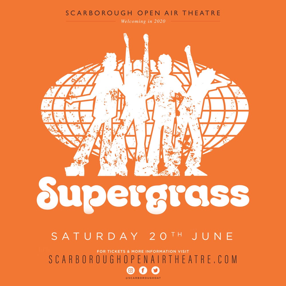 Supergrass announce headline show at Scarborough Open Air Theatre