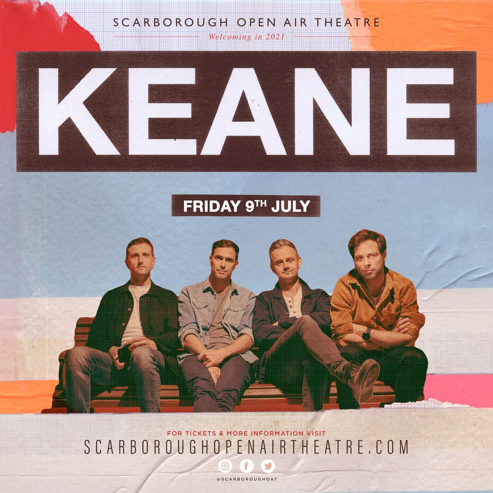 Keane to play headline show  at Scarborough Open Air Theatre
