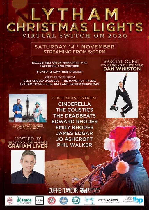 LINE-UP ANNOUNCED FOR LYTHAM’S FIRST EVER VIRTUAL CHRISTMAS LIGHTS  SWITCH-ON 2020