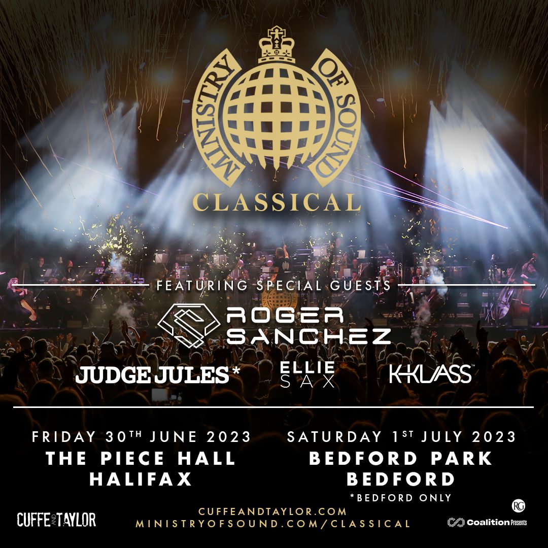 MINISTRY OF SOUND CLASSICAL LIVE – TWO NEW HUGE OUTDOOR SHOWS – SUMMER 2023