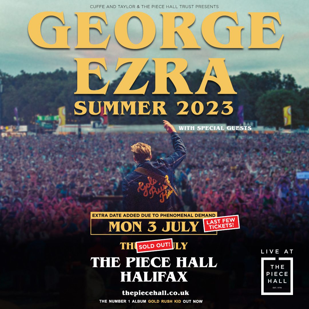 GEORGE EZRA ADDS SECOND ‘LIVE AT THE PIECE HALL’ DATE