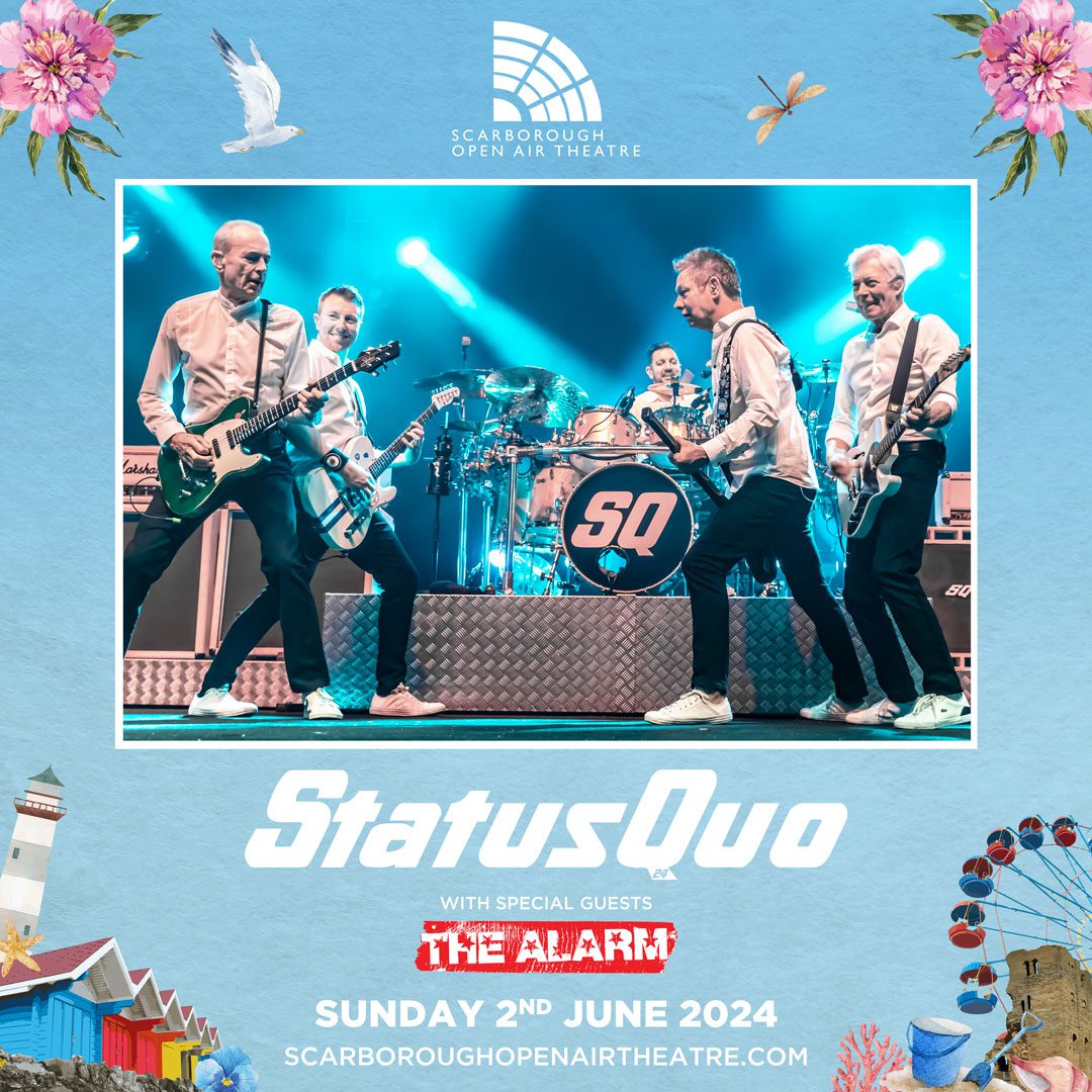 STATUS QUO ARE READY TO ROCK THE YORKSHIRE COAST
